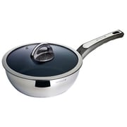 ステンレスディープパン 24cm ガラスふた付 KVDP24