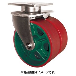 マーテック マリン用防水型キャスター ダブルホイール ウレタン車 自在 MWR250