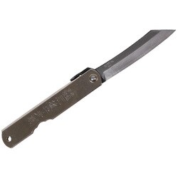 16773 [肥後守 割込 大 クロームメッキ鞘]