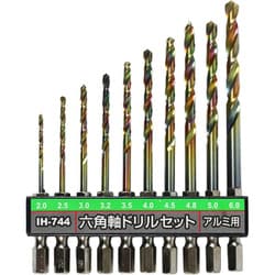 アルミ用ドリルセット 10本組 IH-744
