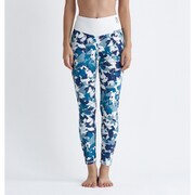 FLAMINGO LEGGINGS RPT242507 GRN Sサイズ [水陸両用 フィットネス ヨガ タイツ レディース]