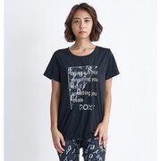 FLAMINGO TEE RST242508 BLK Mサイズ [水陸両用 フィットネス ヨガ シャツ レディース]