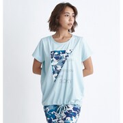 FLAMINGO TEE RST242508 GRN Lサイズ [水陸両用 フィットネス ヨガ シャツ レディース]
