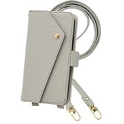 2WAY-XP10-3-PE [Xperia 10 III/Xperia 10 III Lite 用 ケース 手帳型 2Way スマホショルダー スマホケース シンプル くすみカラー ペールグレー]