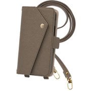 2WAY-XP10-3-DT [Xperia 10 III/Xperia 10 III Lite 用 ケース 手帳型 2Way スマホショルダー スマホケース シンプル くすみカラー ダークトープ]