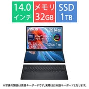 ノートパソコン/ASUS Zenbook Duo OLED/14型×2/Core Ultra 9 プロセッサー 185H/メモリ 32GB/SSD 1TB/Windows 11 Home/Office Home and Business 2021/インクウェルグレー UX8406MA-U9321WS