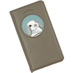 Xperia 1 IV 用 ケース うさぎ刺繍 手帳型 スマホケース スタンド機能 ロップイヤー フロスティ RA-XP1-4-LFR