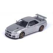 IN64-R34VS-SIL 1/64 日産 スカイライン GT-R R34 V-Spec II シルバー [ダイキャストミニカー]