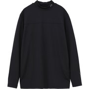 TM 24SS L/S Mock Neck 7AJ011 0BLK L [ゴルフシャツ メンズ モックネック 長袖Tシャツ Lサイズ ブラック]