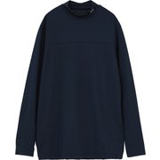 TM 24SS L/S Mock Neck 7AJ011 4TOS M [ゴルフシャツ メンズ モックネック 長袖Tシャツ Mサイズ トータル イクリプス]