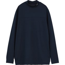 TM 24SS L/S Mock Neck 7AJ011 4TOS XL [ゴルフシャツ メンズ モックネック 長袖Tシャツ XLサイズ トータル イクリプス]