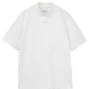 TM 24SS S/S Mock Neck 7AJ012 1WHT XL [ゴルフシャツ メンズ ロゴ入り半袖モックネック XLサイズ ホワイト]