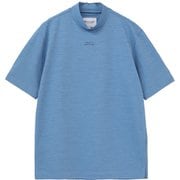 TM 24SS S/S Mock Neck 7AJ012 4QHR M [ゴルフシャツ メンズ ロゴ入り半袖モックネック Mサイズ クワイエット ハーバー]