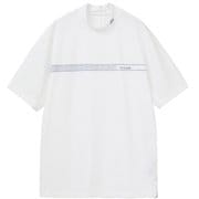 TM 24SS SS Chest Lineモック 7AJ014 1WHT L [ゴルフシャツ メンズ チェストプリント 半袖モックネック Lサイズ ホワイト]