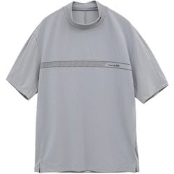TM 24SS SS Chest Lineモック 7AJ014 0SLT L [ゴルフシャツ メンズ チェストプリント 半袖モックネック Lサイズ スリート]