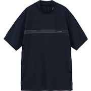 TM 24SS SS Chest Lineモック 7AJ014 4TOS M [ゴルフシャツ メンズ チェストプリント 半袖モックネック Mサイズ トータル イクリプス]