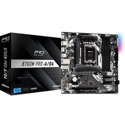 ASRock LGA1700 Intel B760 Micro ATX マザーボード B760M Pro-A/D4