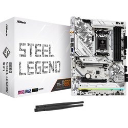 ASRock Socket AM5 AMD B650 ATX マザーボード B650 Steel Legend WiFi