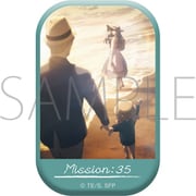 SPY×FAMILY スクエア缶バッジ MISSION：35 「リゾートを満喫せよ／休暇自慢」 [キャラクターグッズ]