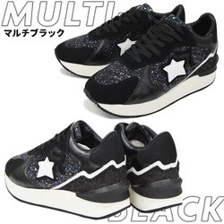 as-andromedaANDRC-NPNP-LSNREU38 [ATRANTIC STARS ANDROMEDA スニーカー レディース （NPNP） MULTI-BLACK EU38/24.0cm-24.5cm]