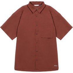 ドットエアー コンフィーショートスリーブシャツ メンズ シャツ BROWN Lサイズ N001153