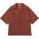 ドットエアー コンフィーショートスリーブシャツ レディース シャツ BRW Lサイズ N000446