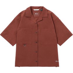 ドットエアー コンフィーショートスリーブシャツ レディース シャツ BRW Lサイズ N000446