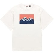 ナンガ×ジェリー鵜飼 エコハイブリッド ナンガロゴティー NANGA×Jerry Ukai ECO HYBRID NANGA LOGO TEE N000903 WHT/PINK Mサイズ [アウトドア カットソー メンズ]