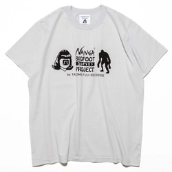 ナンガ×タコマフジレコード ビッグフットサーベイプロジェクト ロゴティー NANGA×TACOMA FUJI RECORDS BIGFOOT SURVEY PROJECT LOGO TEE N000837 ICE GRY Lサイズ [アウトドア カットソー メンズ]