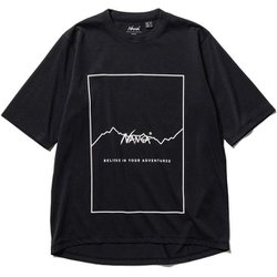 ドライミックス フレームロゴティー DRY MIX FRAME LOGO TEE N000550 BLK Mサイズ [アウトドア カットソー メンズ]