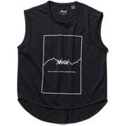 ドライミックスロゴフレーム DRY MIX FRAME LOGO COMPACT TOP N000558 BLK Mサイズ [アウトドア ノースリーブ レディース]