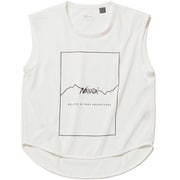 ドライミックスロゴフレーム DRY MIX FRAME LOGO COMPACT TOP N000558 WHT Mサイズ [アウトドア ノースリーブ レディース]