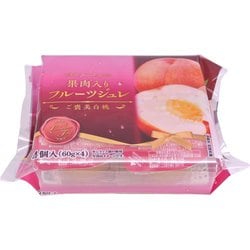 果肉入りフルーツジュレ ご褒美白桃 60g×4