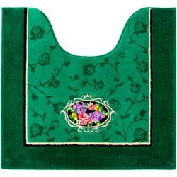 シェニールロゼ トイレマット 約60×63cm グリーン