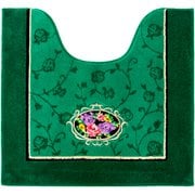 シェニールロゼ トイレマット 約60×63cm グリーン