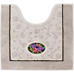 シェニールロゼ トイレマット 約60×63cm ベージュ