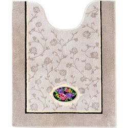 シェニールロゼ トイレマットロング 約85×67cm ベージュ