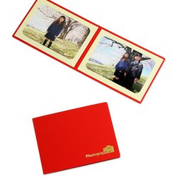 写真台紙 Photograph 2Lサイズ 2面ヨコ レッド PHGH-2L2Y-RD
