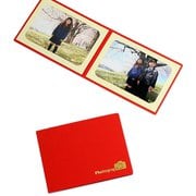 写真台紙 Photograph 2Lサイズ 2面ヨコ レッド PHGH-2L2Y-RD