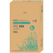 HEIKO 箱入再生原料LDゴミ袋 45L 透明 006605500