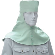 10017-107-L [桑和 10017 溶接帽子 ツバなし たれあり モスグリーン L]
