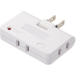 1009977 [アイメディア 雷ガード付すき間電源タップ 3個口]