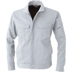 3002-00-22-L [SOWA 3002-00 長袖ブルゾン シルバーグレー L]