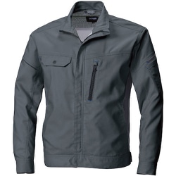 3012-00-23-4L [SOWA 3012-00 長袖ブルゾン チャコールグレー 4L]