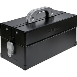 CTD-370-MBK [TRUSCO 両開きツールボックス 二段式 つや消しブラック W370xD185xH215]