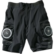DG123-49-4L [クロダルマ AIR SENSOR-1 エアセンサーハーフカーゴパンツ ブラック 4L]