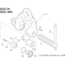 SDT1N [スーパー スクリューカムクランプ（SDC-N）用カムセット]