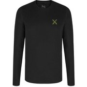 PENCIL LOGO MAGLIA MMGF49X 9047 ブラック/イエローグリーン Sサイズ [アウトドア カットソー メンズ]