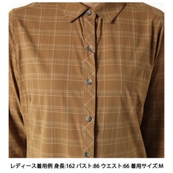 モンチュラ チェック 高機能長袖シャツ M 84 新品☆MONTURA CAMELIA SHIRT WOMAN MQLG46W 長袖山シャツならこれ！？