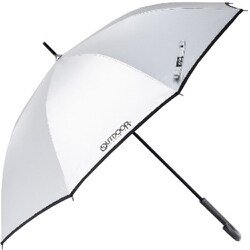 長傘 晴雨兼用 OUTDOOR PRODUCTS 60cm ジャンプ式 UVカット・遮光率99％以上 シルバー